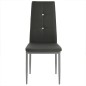 vidaXL Sillas comedor 6 unidades cuero artificial gris vidaXL Sillas comedor 6 unidades cuero artificial gris