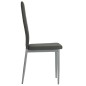 vidaXL Sillas comedor 6 unidades cuero artificial gris vidaXL Sillas comedor 6 unidades cuero artificial gris