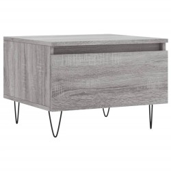 vidaXL Mesa de centro madera de ingeniería gris Sonoma 50x46x35 cm