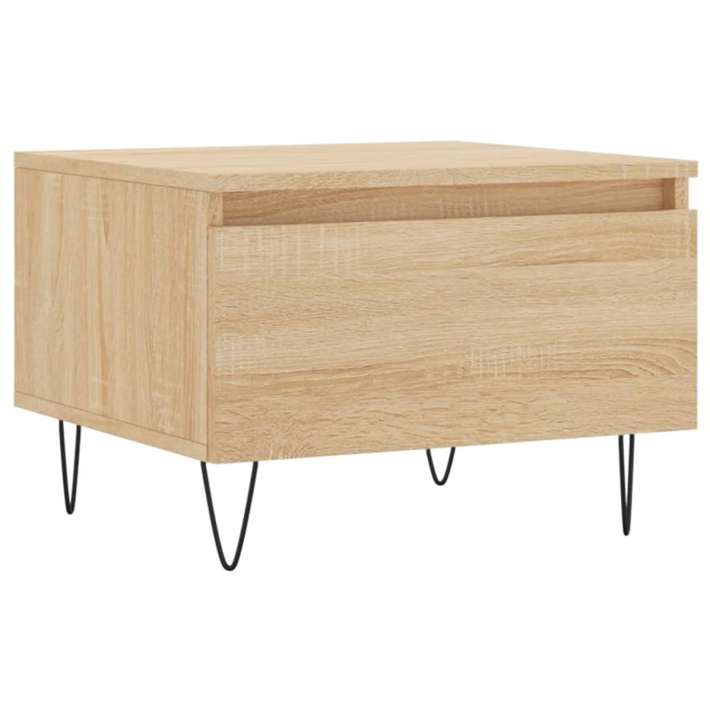 vidaXL Mesa de centro madera de ingeniería roble Sonoma 50x46x35 cm vidaXL Mesa de centro madera de ingeniería roble Sonoma 50x46x35 cm