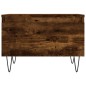vidaXL Mesa de centro madera de ingeniería roble ahumado 50x46x35 cm vidaXL Mesa de centro madera de ingeniería roble ahumado 50x46x35 cm