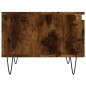 vidaXL Mesa de centro madera de ingeniería roble ahumado 50x46x35 cm vidaXL Mesa de centro madera de ingeniería roble ahumado 50x46x35 cm