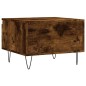 vidaXL Mesa de centro madera de ingeniería roble ahumado 50x46x35 cm vidaXL Mesa de centro madera de ingeniería roble ahumado 50x46x35 cm