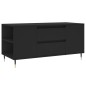 vidaXL Mesa de centro madera de ingeniería negro 102x44,5x50 cm vidaXL Mesa de centro madera de ingeniería negro 102x44,5x50 cm
