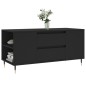 vidaXL Mesa de centro madera de ingeniería negro 102x44,5x50 cm vidaXL Mesa de centro madera de ingeniería negro 102x44,5x50 cm