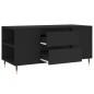 vidaXL Mesa de centro madera de ingeniería negro 102x44,5x50 cm vidaXL Mesa de centro madera de ingeniería negro 102x44,5x50 cm