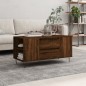 vidaXL Mesa de centro madera de ingeniería marrón roble 102x44,5x50 cm