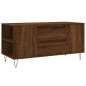vidaXL Mesa de centro madera de ingeniería marrón roble 102x44,5x50 cm