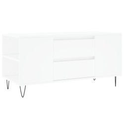 vidaXL Mesa de centro madera de ingeniería blanco 102x44,5x50 cm