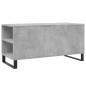 vidaXL Mesa de centro madera ingeniería gris hormigón 102x44,5x50 cm