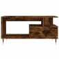 vidaXL Mesa de centro madera contrachapada roble ahumado 90x49x45 cm vidaXL Mesa de centro madera contrachapada roble ahumado 90x49x45 cm