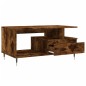 vidaXL Mesa de centro madera contrachapada roble ahumado 90x49x45 cm vidaXL Mesa de centro madera contrachapada roble ahumado 90x49x45 cm