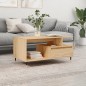 vidaXL Mesa de centro madera contrachapada roble Sonoma 90x49x45 cm vidaXL Mesa de centro madera contrachapada roble Sonoma 90x49x45 cm