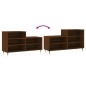 vidaXL Mueble zapatero madera contrachapada roble marrón 102x36x60 cm vidaXL Mueble zapatero madera contrachapada roble marrón 102x36x60 cm