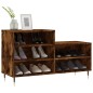 vidaXL Mueble zapatero madera contrachapada roble ahumado 102x36x60 cm