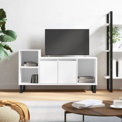 vidaXL Mueble para TV madera contrachapada blanco 100x35x55 cm
