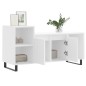vidaXL Mueble para TV madera contrachapada blanco 100x35x55 cm vidaXL Mueble para TV madera contrachapada blanco 100x35x55 cm