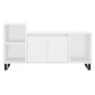 vidaXL Mueble para TV madera contrachapada blanco 100x35x55 cm vidaXL Mueble para TV madera contrachapada blanco 100x35x55 cm