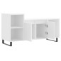 vidaXL Mueble para TV madera contrachapada blanco 100x35x55 cm vidaXL Mueble para TV madera contrachapada blanco 100x35x55 cm
