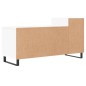 vidaXL Mueble para TV madera contrachapada blanco 100x35x55 cm vidaXL Mueble para TV madera contrachapada blanco 100x35x55 cm