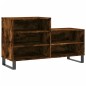 vidaXL Mueble zapatero madera contrachapada roble ahumado 102x36x60 cm vidaXL Mueble zapatero madera contrachapada roble ahumado 102x36x60 cm