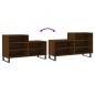 vidaXL Mueble zapatero madera contrachapada roble marrón 102x36x60 cm vidaXL Mueble zapatero madera contrachapada roble marrón 102x36x60 cm