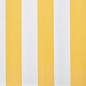 vidaXL Toldo plegable motorizado 400 cm amarillo y blanco
