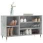 vidaXL Mueble zapatero madera contrachapada gris hormigón 102x36x60 cm vidaXL Mueble zapatero madera contrachapada gris hormigón 102x36x60 cm