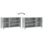 vidaXL Mueble zapatero madera contrachapada gris hormigón 102x36x60 cm vidaXL Mueble zapatero madera contrachapada gris hormigón 102x36x60 cm