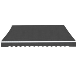 vidaXL Toldo plegable de operación manual 350 cm antracita