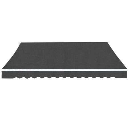 vidaXL Toldo plegable de operación manual 350 cm antracita