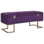 vidaXL Banco con compartimento 105 cm morado de terciopelo vidaXL Banco con compartimento 105 cm morado de terciopelo