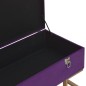 vidaXL Banco con compartimento 105 cm morado de terciopelo vidaXL Banco con compartimento 105 cm morado de terciopelo