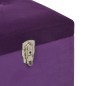 vidaXL Banco con compartimento 105 cm morado de terciopelo vidaXL Banco con compartimento 105 cm morado de terciopelo
