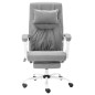 vidaXL Silla de oficina de masaje de tela gris vidaXL Silla de oficina de masaje de tela gris