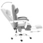 vidaXL Silla de oficina de masaje de tela gris vidaXL Silla de oficina de masaje de tela gris