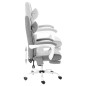 vidaXL Silla de oficina de masaje de tela gris vidaXL Silla de oficina de masaje de tela gris
