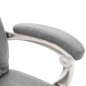 vidaXL Silla de oficina de masaje de tela gris vidaXL Silla de oficina de masaje de tela gris