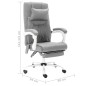 vidaXL Silla de oficina de masaje de tela gris vidaXL Silla de oficina de masaje de tela gris