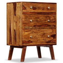 vidaXL Armario auxiliar de madera maciza de sheesham 60x35x76 cm