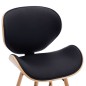 vidaXL Sillas de comedor 2 uds cuero sintético y madera curvada negro vidaXL Sillas de comedor 2 uds cuero sintético y madera curvada negro