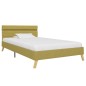 vidaXL Estructura de cama con LED tela verde 90x200 cm vidaXL Estructura de cama con LED tela verde 90x200 cm