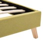 vidaXL Estructura de cama con LED tela verde 90x200 cm vidaXL Estructura de cama con LED tela verde 90x200 cm