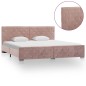 vidaXL Estructura de cama de terciopelo rosa 180x200 cm vidaXL Estructura de cama de terciopelo rosa 180x200 cm