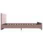 vidaXL Estructura de cama de terciopelo rosa 180x200 cm vidaXL Estructura de cama de terciopelo rosa 180x200 cm
