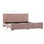 vidaXL Estructura de cama de terciopelo rosa 180x200 cm vidaXL Estructura de cama de terciopelo rosa 180x200 cm