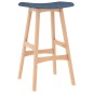 vidaXL Taburetes de cocina 2 unidades tela azul vidaXL Taburetes de cocina 2 unidades tela azul