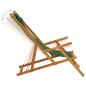 vidaXL Silla de playa plegable madera maciza de eucalipto y tela verde vidaXL Silla de playa plegable madera maciza de eucalipto y tela verde