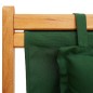 vidaXL Silla de playa plegable madera maciza de eucalipto y tela verde vidaXL Silla de playa plegable madera maciza de eucalipto y tela verde