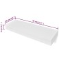 vidaXL Estantes de pared flotantes con cajones 2 uds blanco 80 cm vidaXL Estantes de pared flotantes con cajones 2 uds blanco 80 cm
